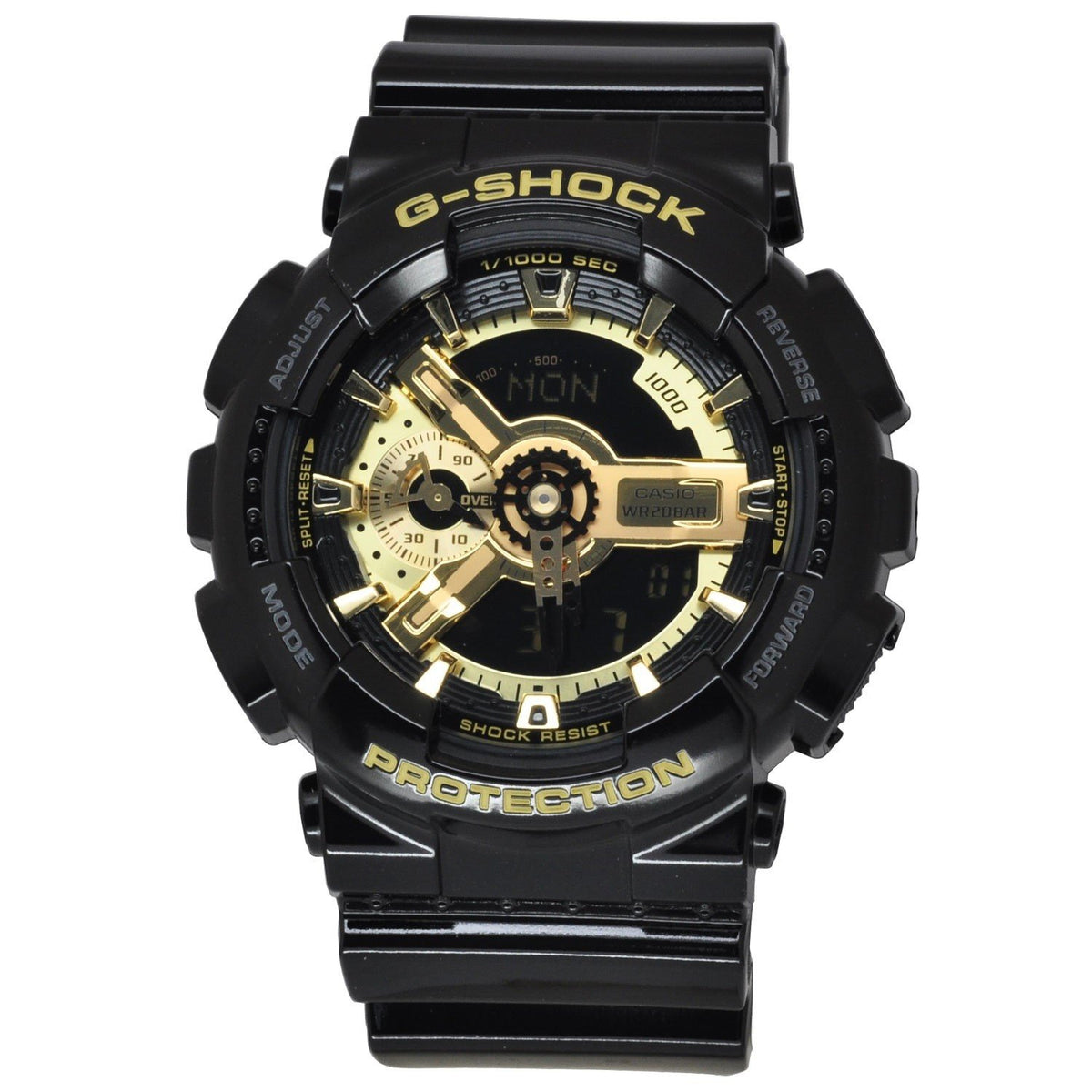 Casio Men&#39;s GA-110GB-1A G-Shock Chronograph Black Resin Watch