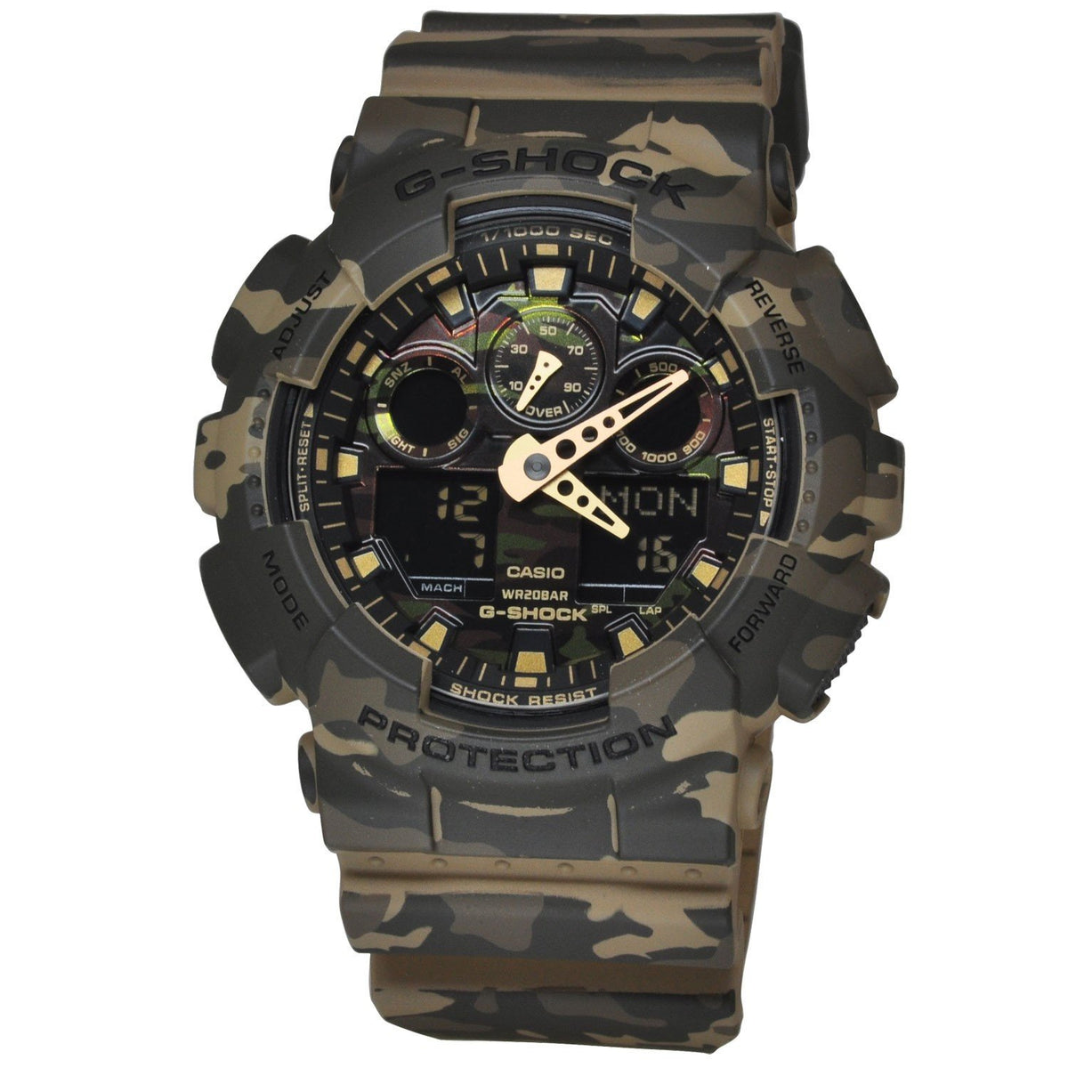 Casio Men&#39;s GA100CM-5A G-Shock Chronograph Camouflage Resin Watch