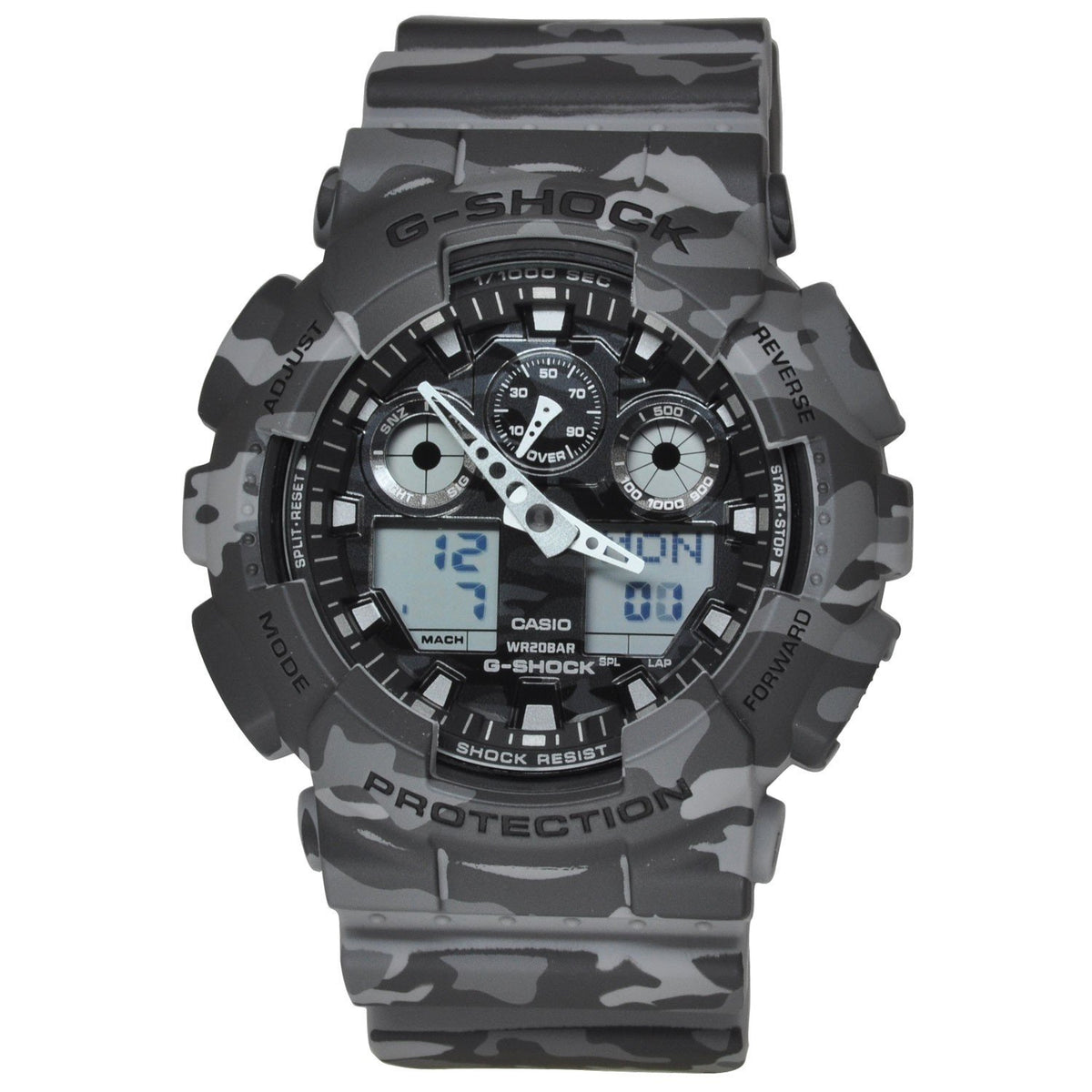 Casio Men&#39;s GA100CM-8A G-Shock Chronograph Camouflage Resin Watch