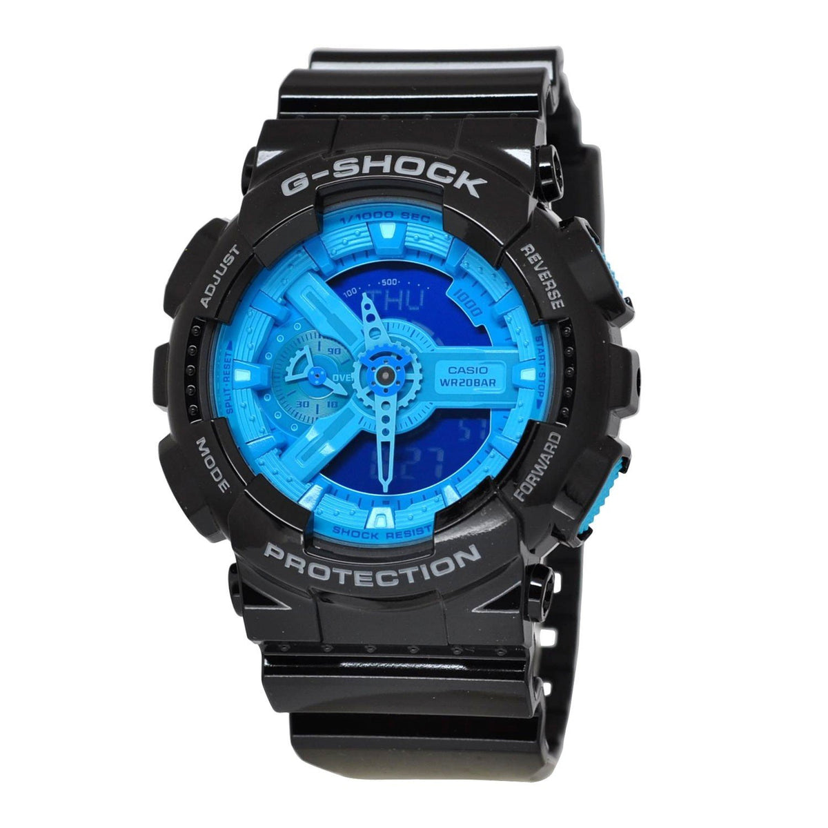 Casio Men&#39;s GA110B-1A2 G-Shock Chronograph Black Resin Watch