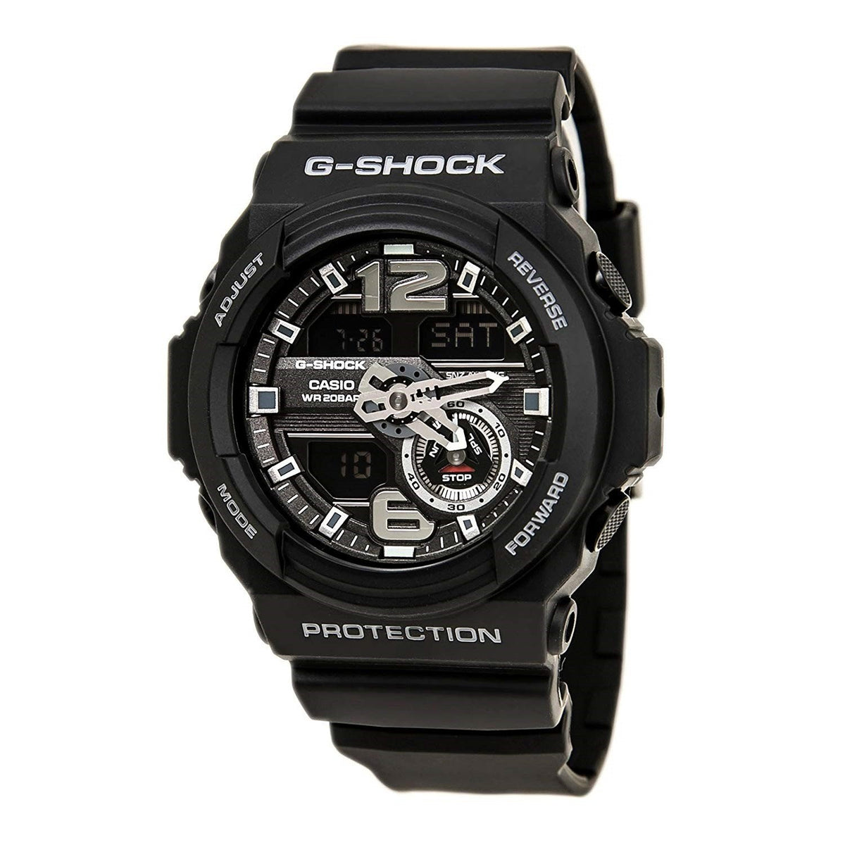 Casio Men&#39;s GA310-1A G-Shock Chronograph Analog-Digital Black Resin Watch