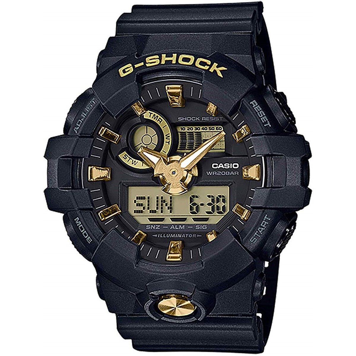 Casio Men&#39;s GA710B-1A9 G-Shock Black Resin Watch