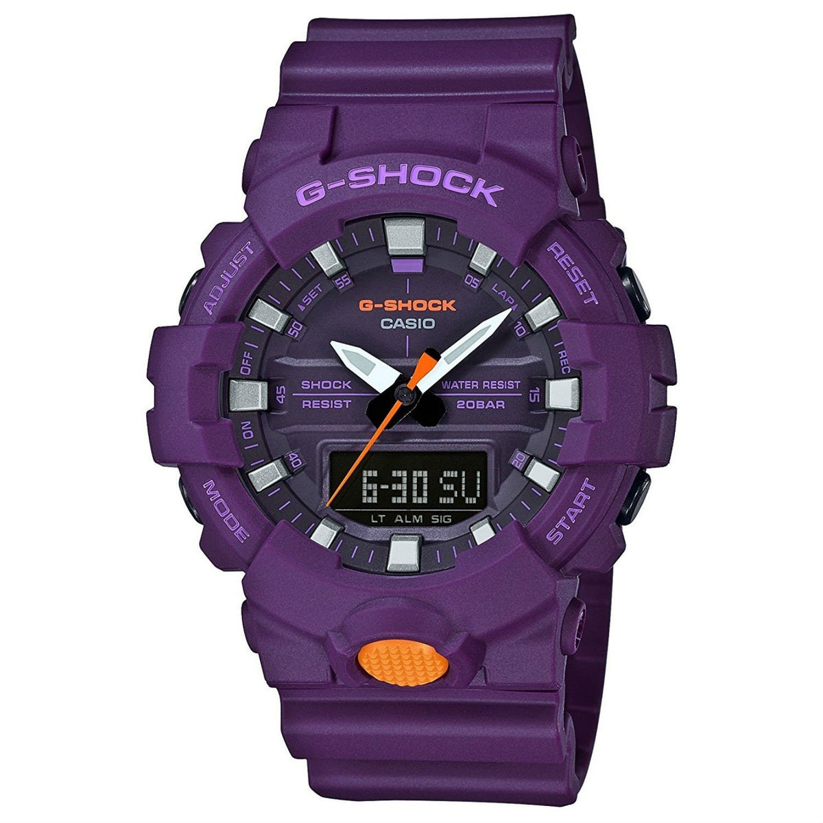 Casio Men&#39;s GA800SC-6A G-Shock Chronograph Purple Resin Watch