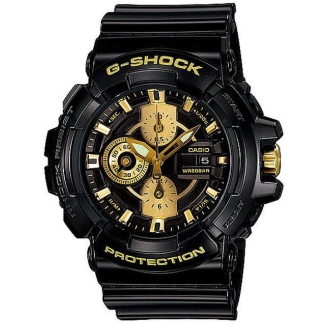 Casio men's chronograph black resin strap watch online