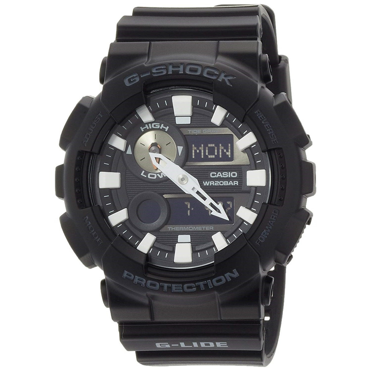 Casio Men&#39;s GAX100B-1A G-Shock Analog-Digital Black Resin Watch