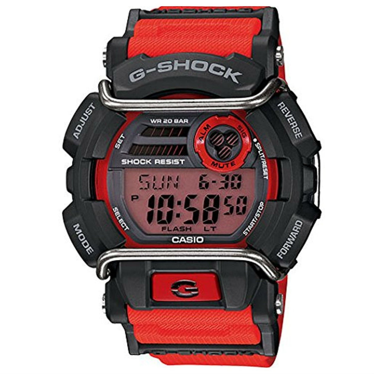 Casio Men&#39;s GD400-4 G-Shock Chronograph Red Resin Watch