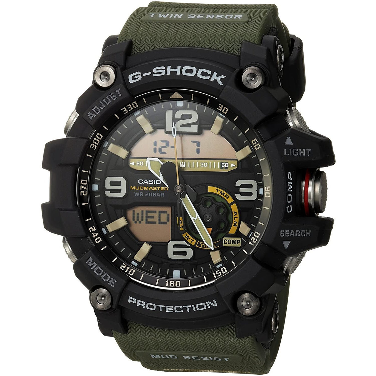 Casio Men&#39;s GG1000-1A3 G-Shock Analog-Digital Green Resin Watch