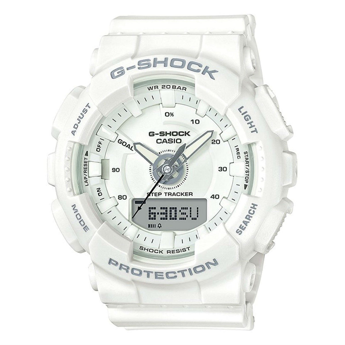 Casio Women&#39;s GMAS130-7A G-Shock White Resin Watch