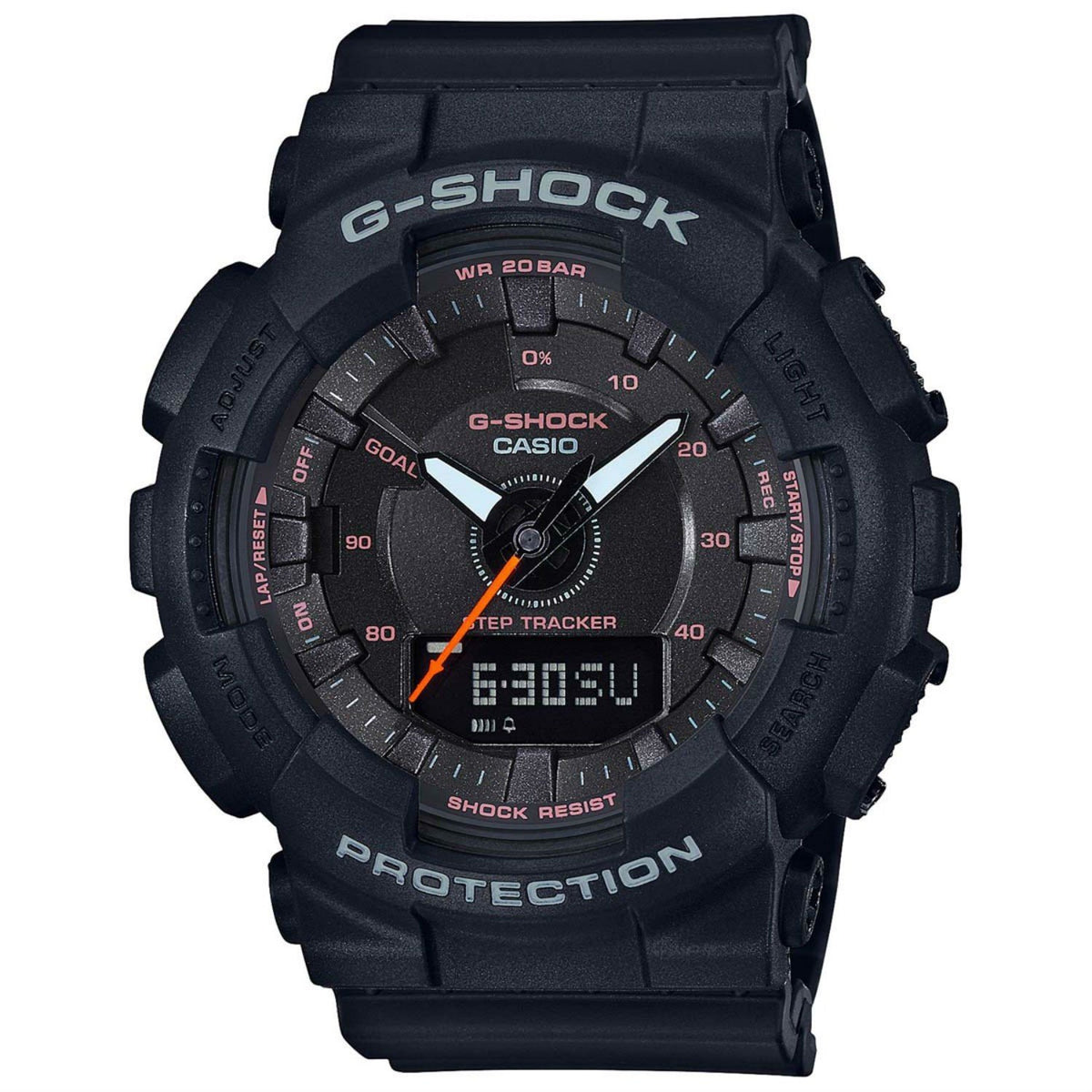 Casio Men&#39;s GMAS130VC-1A G-Shock Black Resin Watch