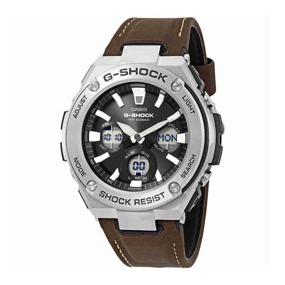 Casio Unisex GSTS130L-1A G-Shock Brown Leather Watch