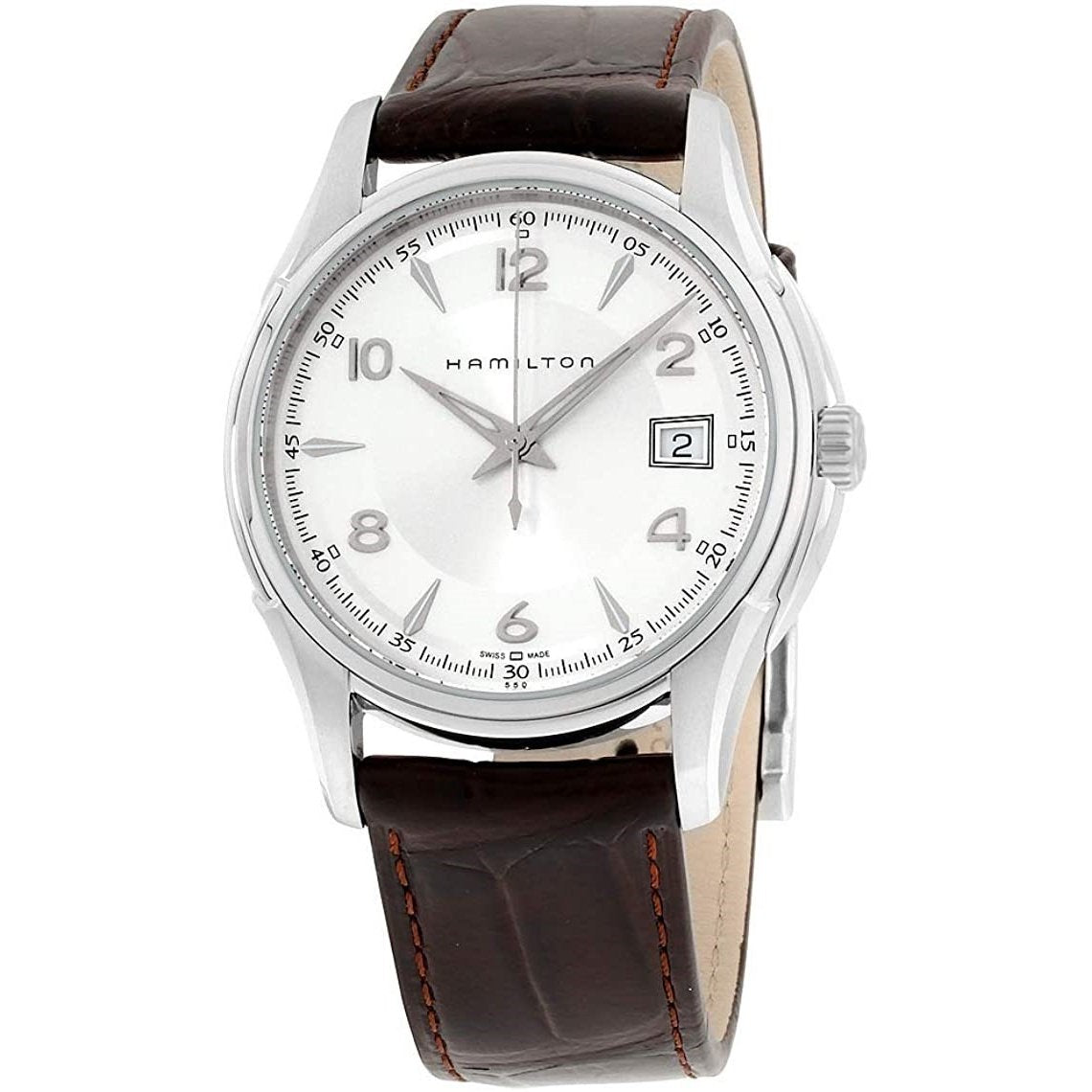 Hamilton Men&#39;s H32411555 Jazzmaster Brown Leather Watch