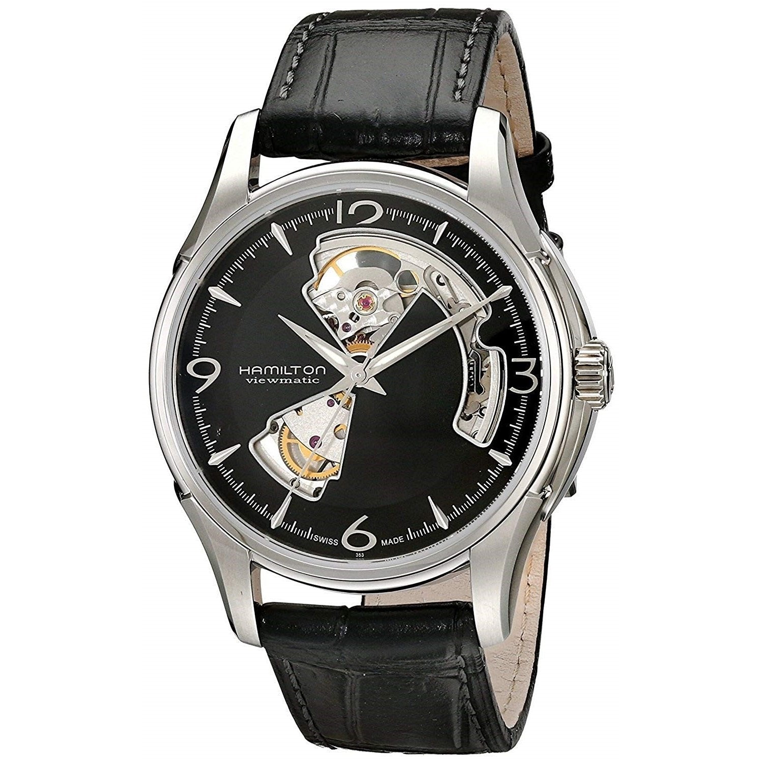 Hamilton Men's H32565735 Jazzmaster Open Heart Automatic Black