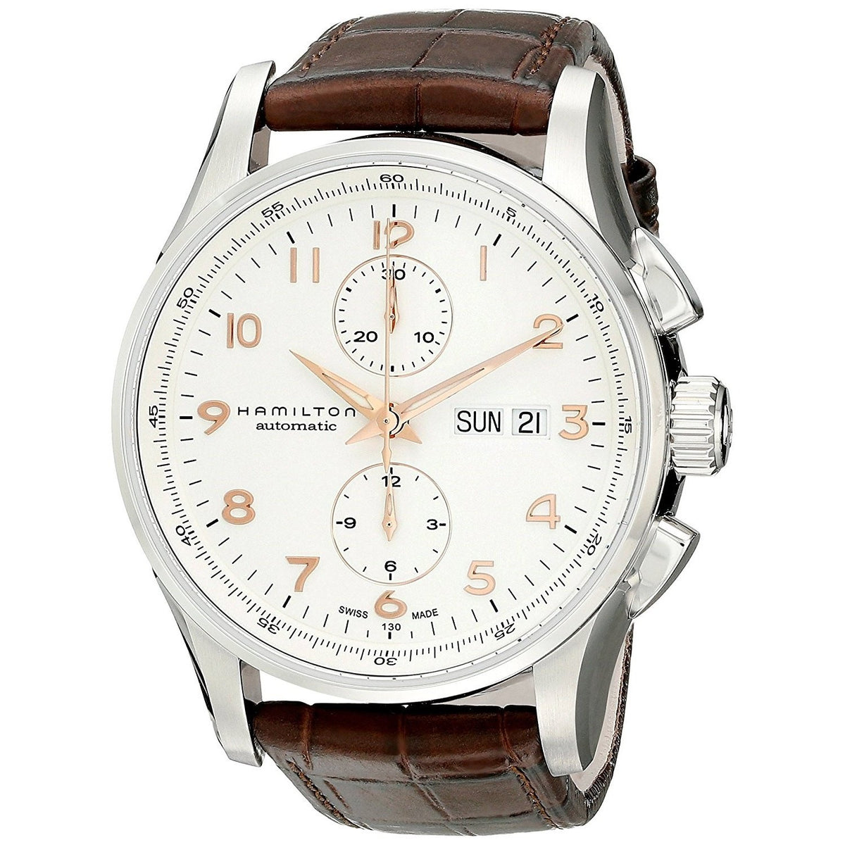 Hamilton Men's H32766513 Jazzmaster Maestro Chronograph Automatic Brow ...