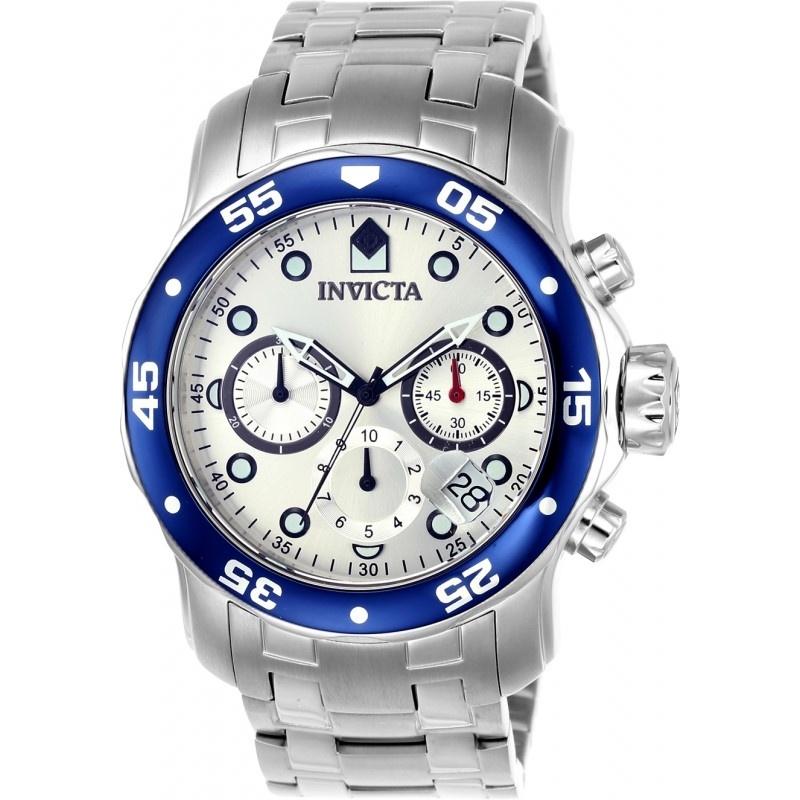 Invicta Men&#39;s ILE0070A Pro Diver Scuba  Stainless Steel Watch