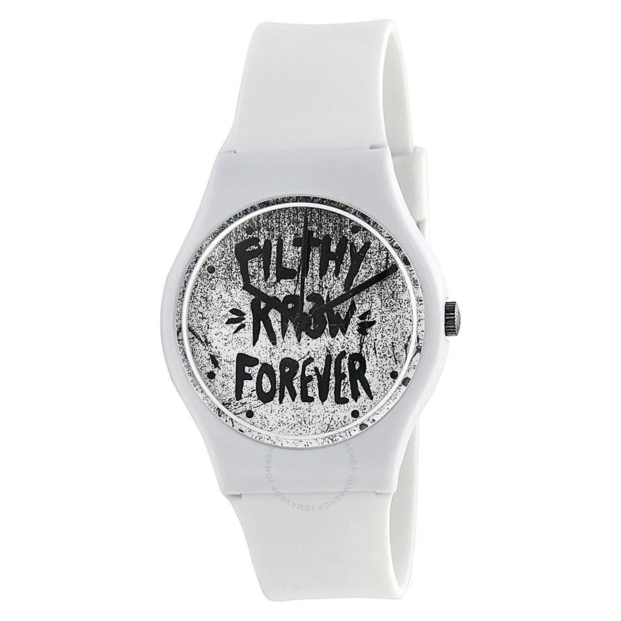 Kr3w Women&#39;s K1341W Freshman White Silicone Watch