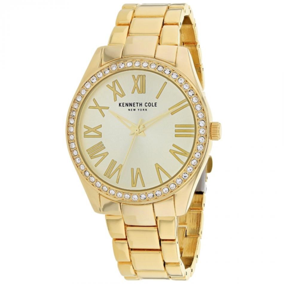 Kenneth Cole Women&#39;s KCC0184002 Classic Gold-Tone Stainless Steel Watch