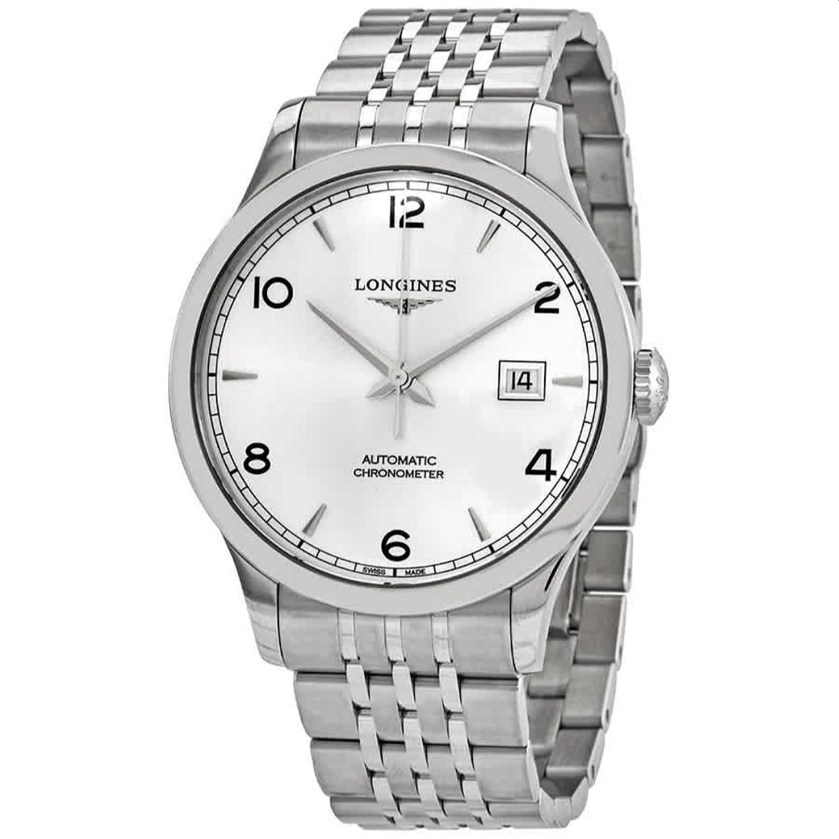 Longines Men&#39;s L2.821.4.76.6 Record Stainless Steel Watch