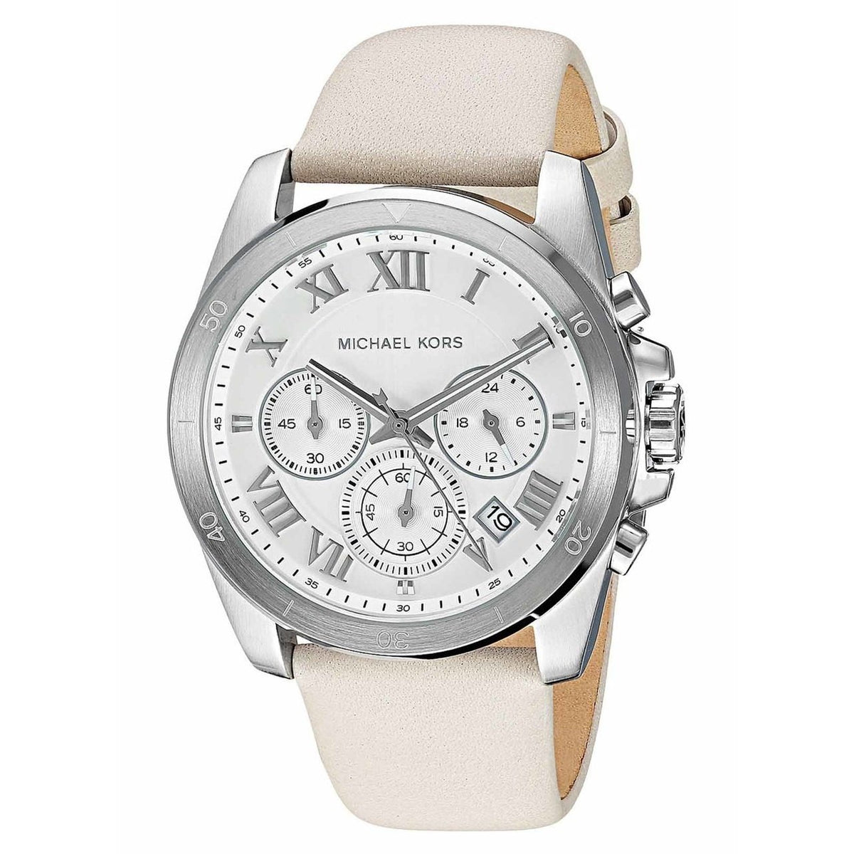 Michael Kors Women&#39;s MK2633 Brecken Chronograph Grey Leather Watch