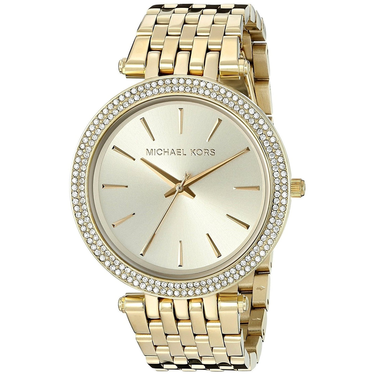 Michael Kors Women&#39;s MK3191 Darci Crystal Gold-Tone Stainless Steel Watch