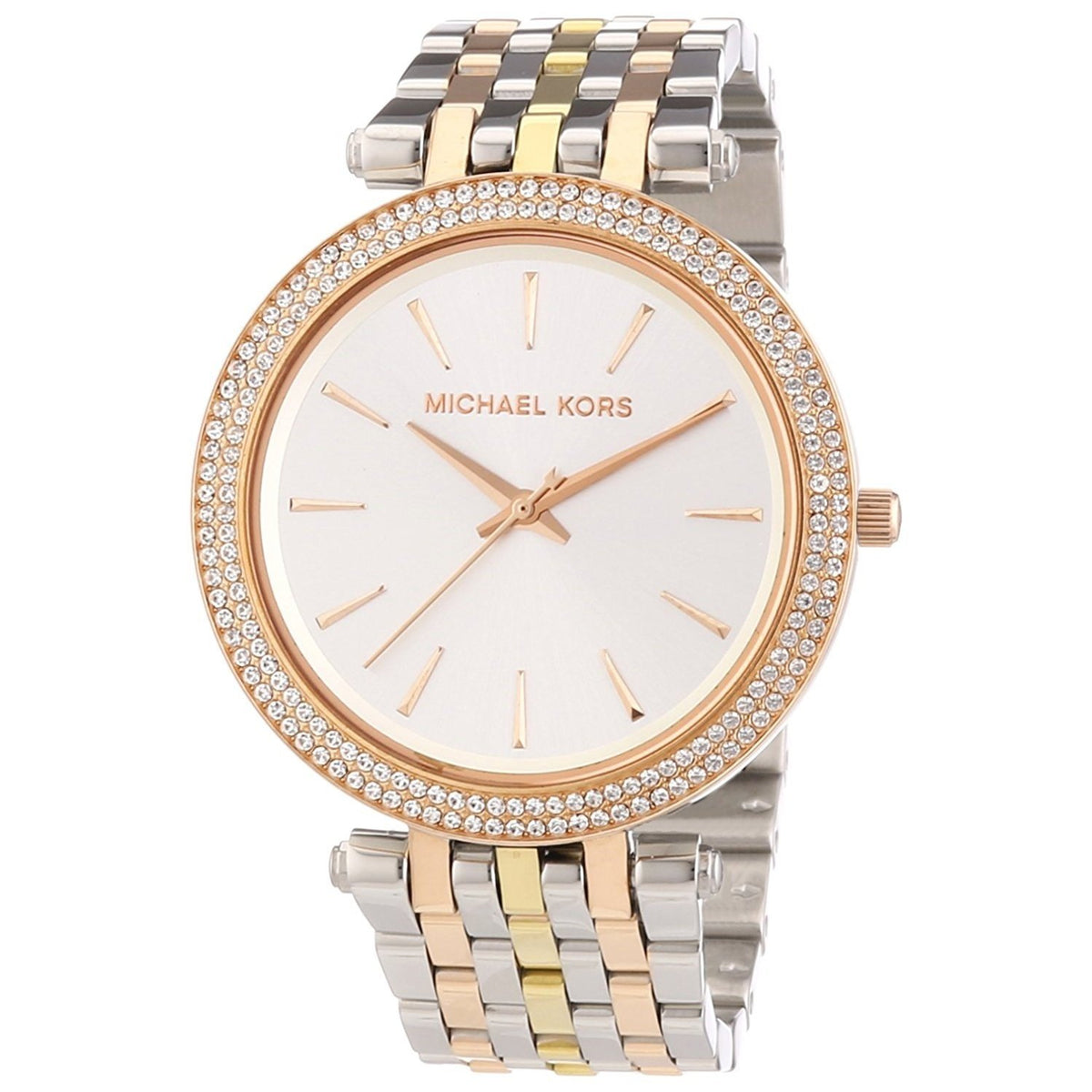 Michael Kors Women&#39;s MK3203 Darci Crystal Two-Tone Stainless Steel Watch