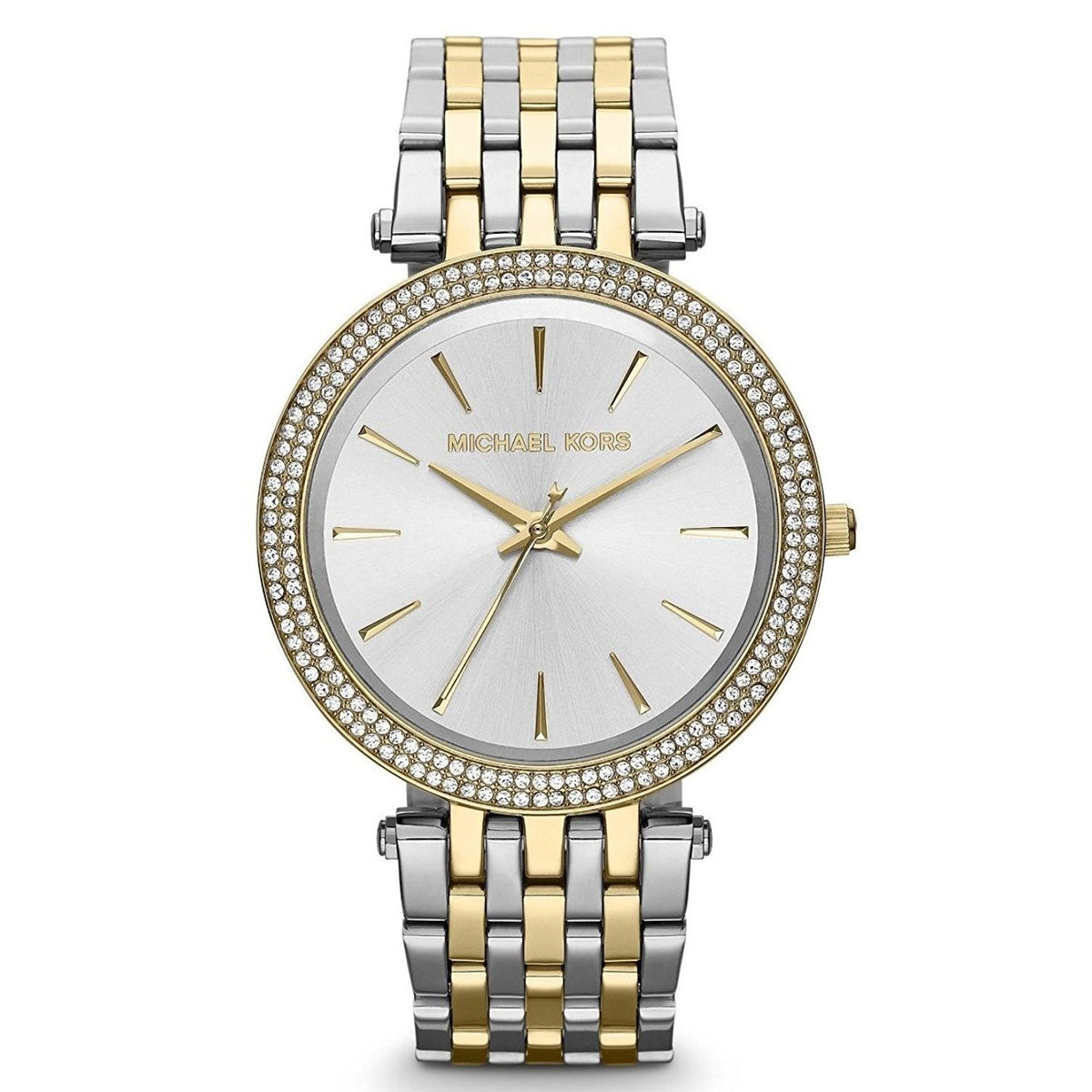 Michael Kors Women&#39;s MK3215 Darci Crystal Two-Tone Stainless Steel Watch