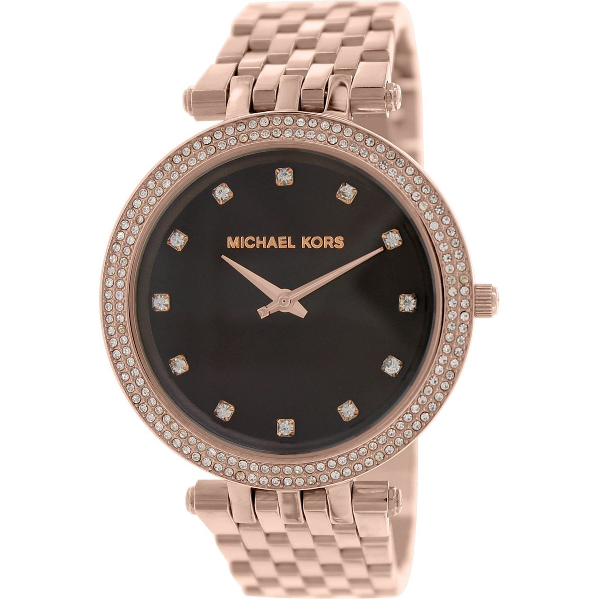 Michael Kors Women&#39;s MK3217 Darci Crystal Rose-Tone Stainless Steel Watch