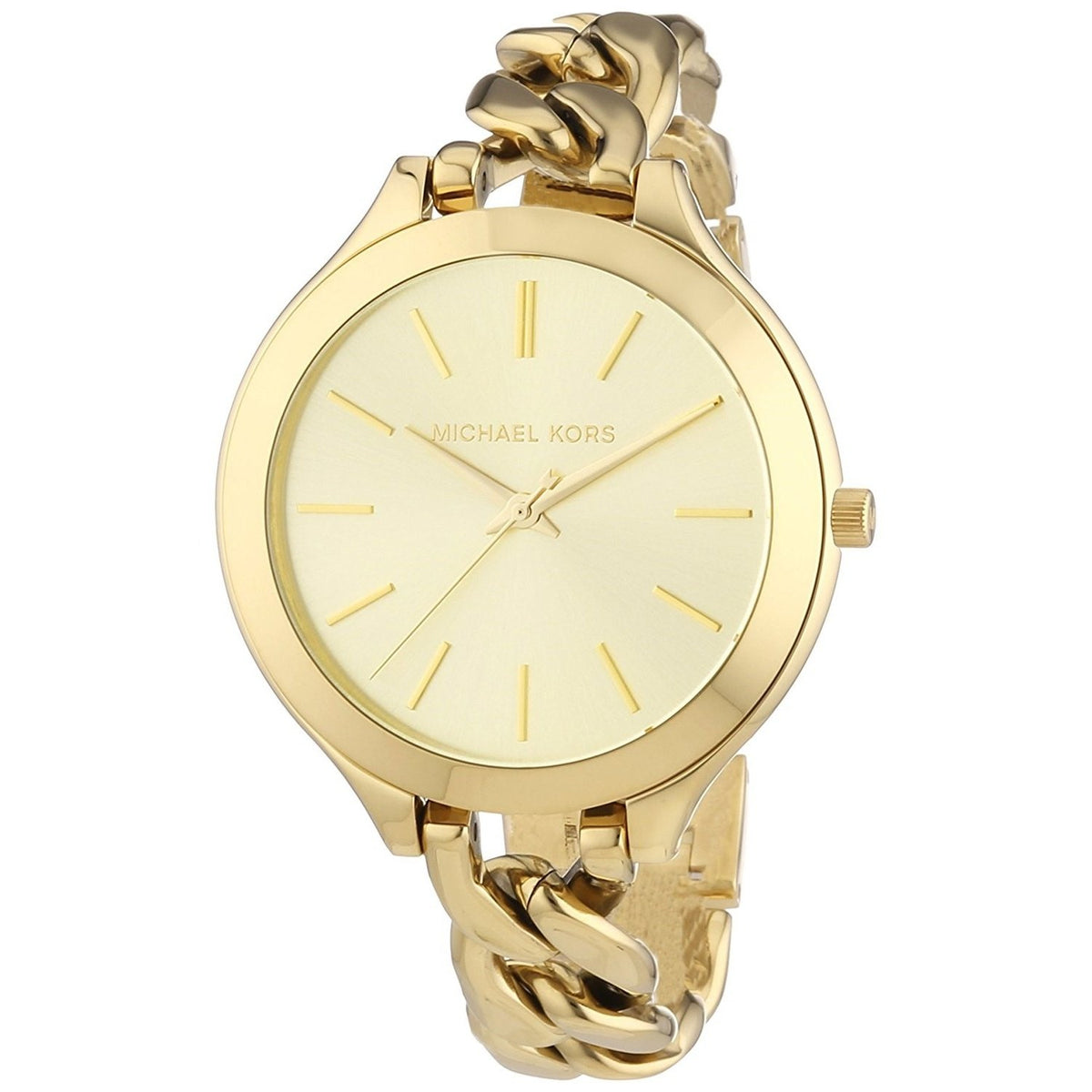 Michael Kors Women&#39;s MK3222 Runway Gold-Tone Stainless Steel Watch