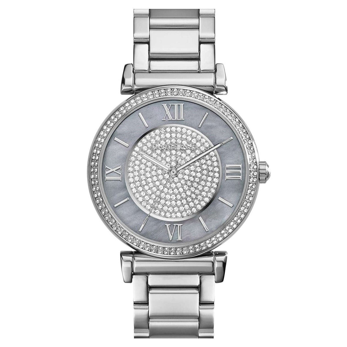 Michael Kors Women&#39;s MK3331 Caitlin Crystal Stainless Steel Watch