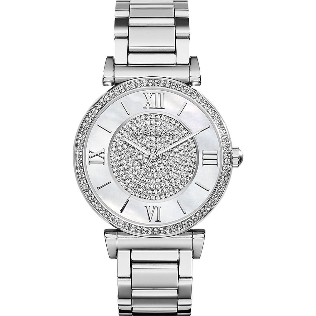 Michael Kors Women&#39;s MK3355 Catlin Crystal Stainless Steel Watch