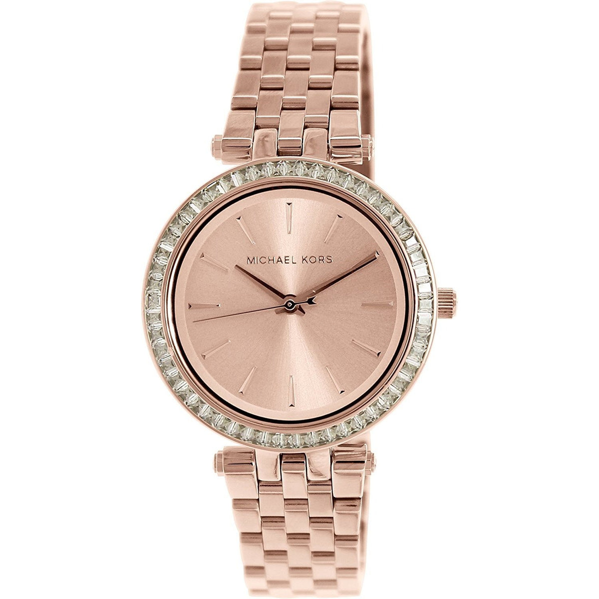 Michael Kors Women&#39;s MK3366 Mini Darci Rose-Tone Stainless Steel Watch