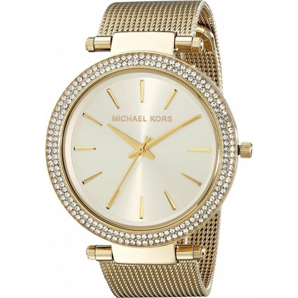 Michael Kors Women&#39;s MK3368 Darci Crystal Gold-Tone Stainless Steel Watch