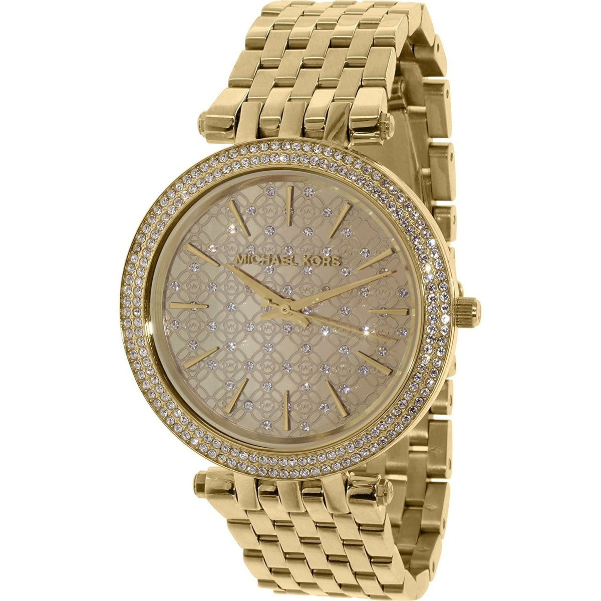 Michael Kors Women&#39;s MK3398 Darci Crystal Gold-Tone Stainless Steel Watch