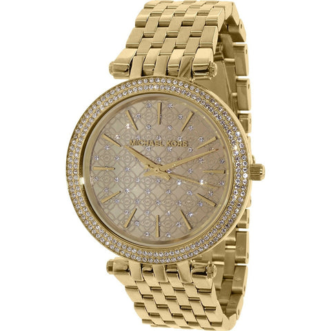 Michael Kors Women's MK3398 Darci Crystal Gold-Tone Stainless Steel Watch