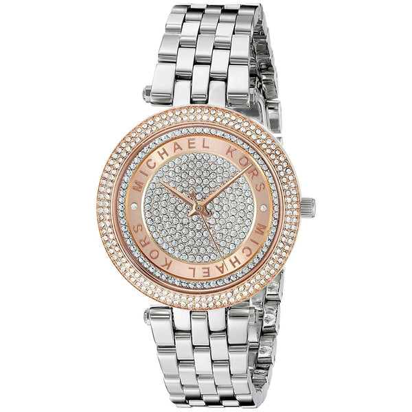 Michael Kors Women's MK3446 Mini Darci Crystal Stainless Steel Watch ...