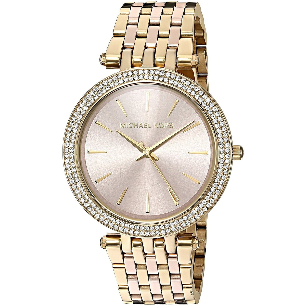 Michael Kors Women&#39;s MK3507 Darci Crystal Two-Tone Stainless Steel Watch