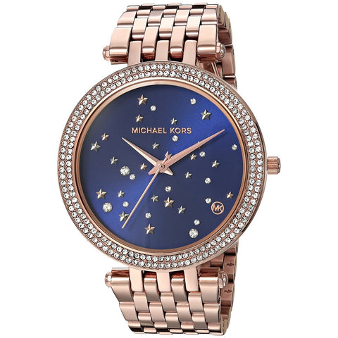 Michael Kors Women's MK3728 Darci Stars Crystal Rose-Tone Stainless Steel Watch