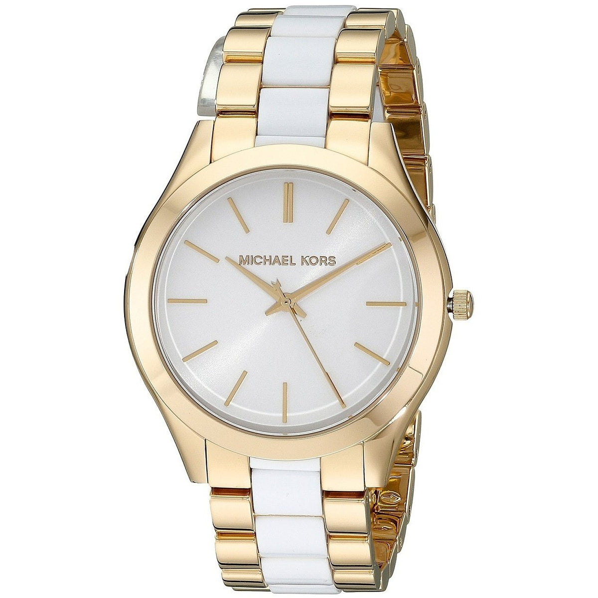 Michael Kors Women&#39;s MK4295 Slim Runway Two-Tone Stainless Steel Watch