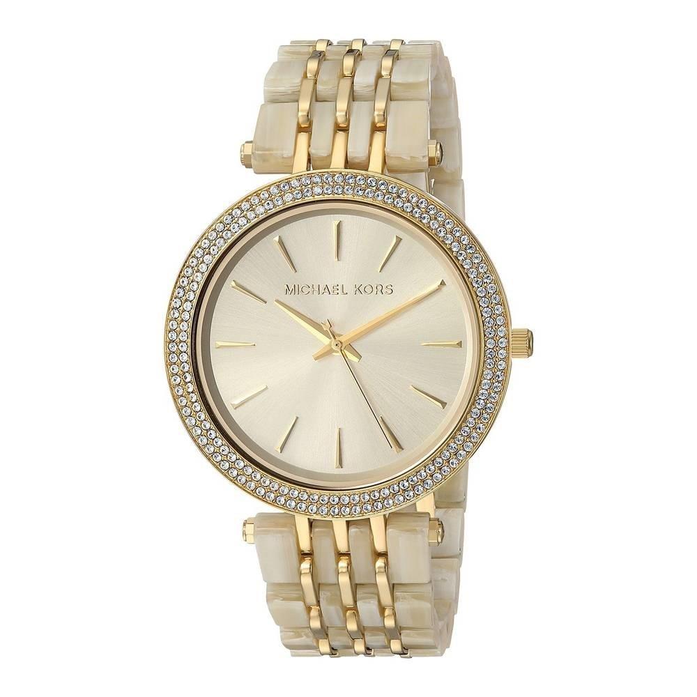 Michael Kors Women&#39;s MK4325 Darci Crystal Gold-Tone Stainless steel and Acetate Watch