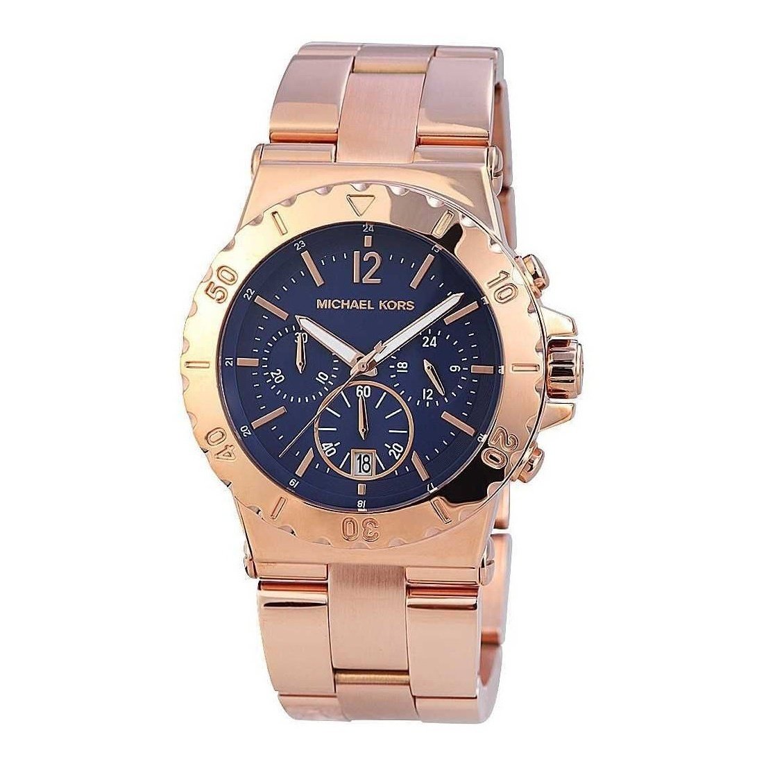 Michael Kors Women&#39;s MK5410 Chronograph Rose-Tone Stainless Steel Watch