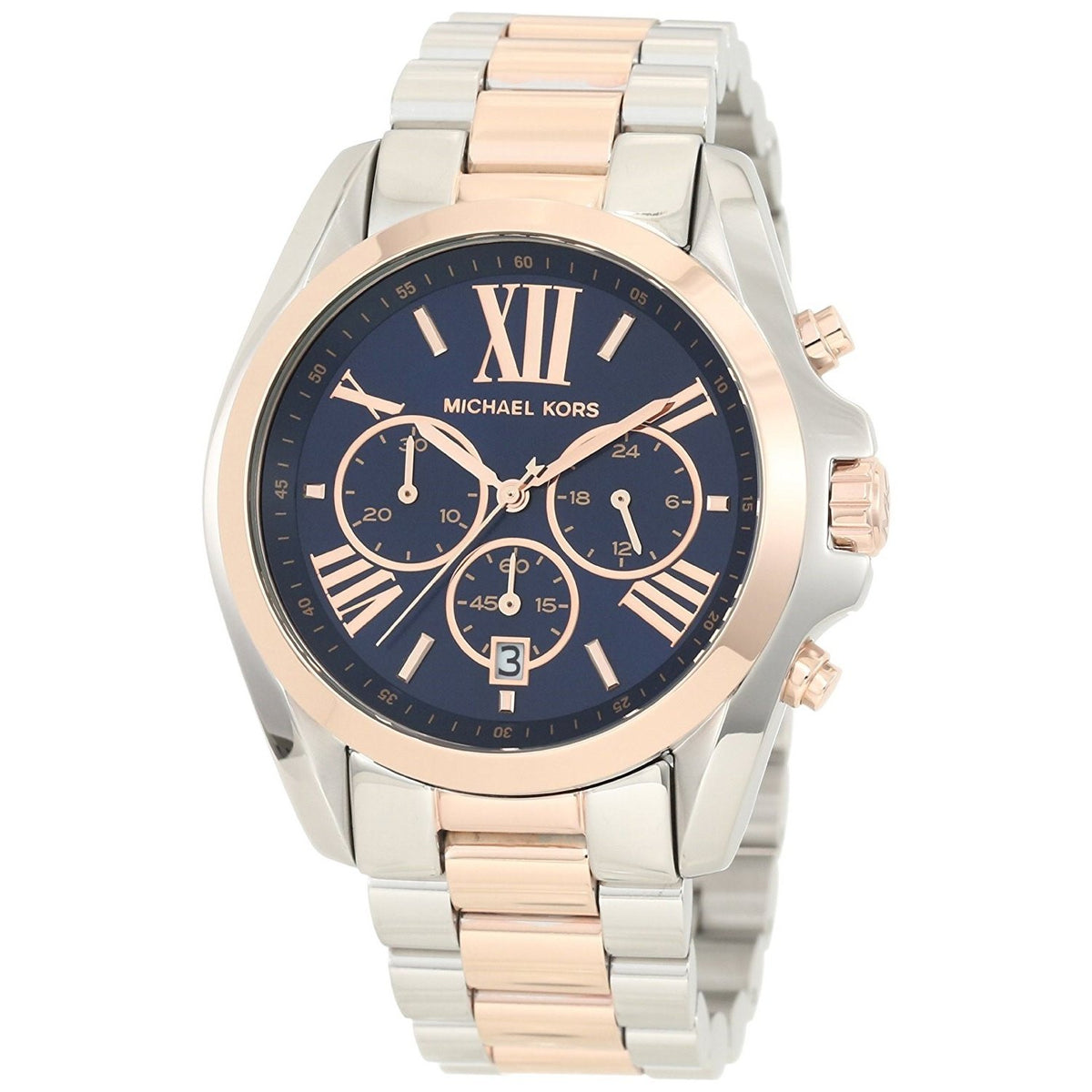 Michael Kors Women&#39;s MK5606 Bradshaw Chronograph Two-Tone Stainless Steel Watch