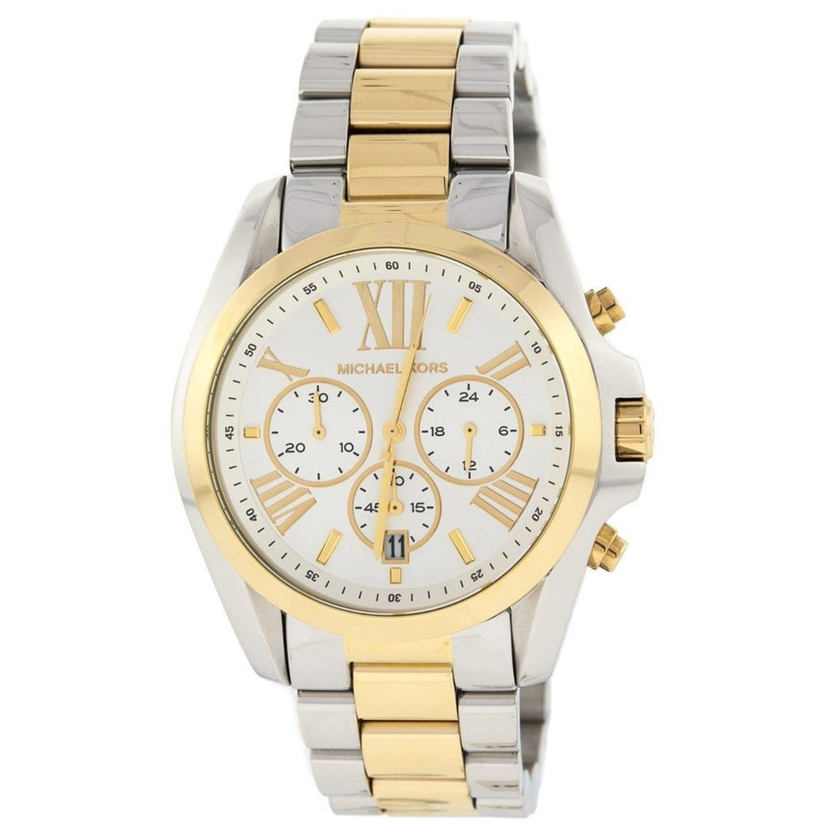 Michael Kors Women&#39;s MK5627 Bradshaw Chronograph Two-Tone Stainless Steel Watch