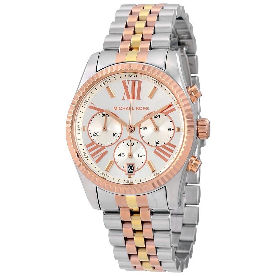 Michael Kors Women&#39;s MK5735 Lexington Chronograph Two-Tone Stainless Steel Watch