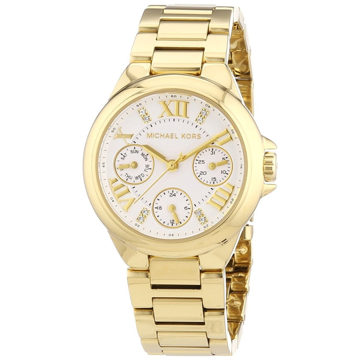 Michael Kors Women&#39;s MK5759 Camille Chronograph Crystal Gold-Tone Stainless Steel Watch