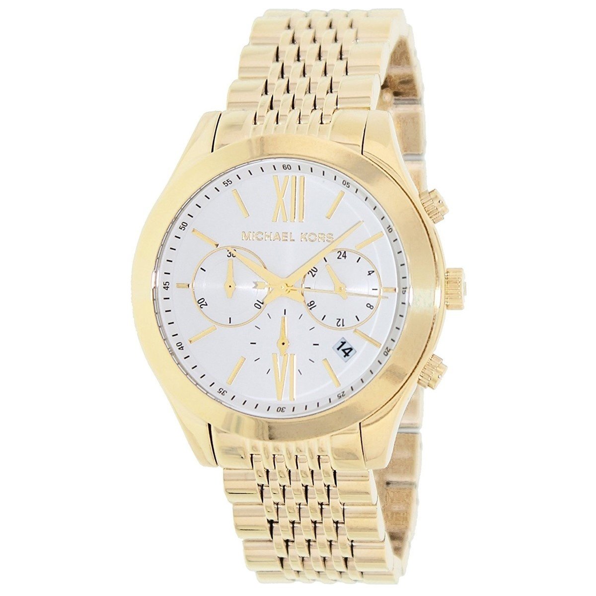 Michael Kors Women&#39;s MK5762 Brookton Chronograph Gold-Tone Stainless Steel Watch