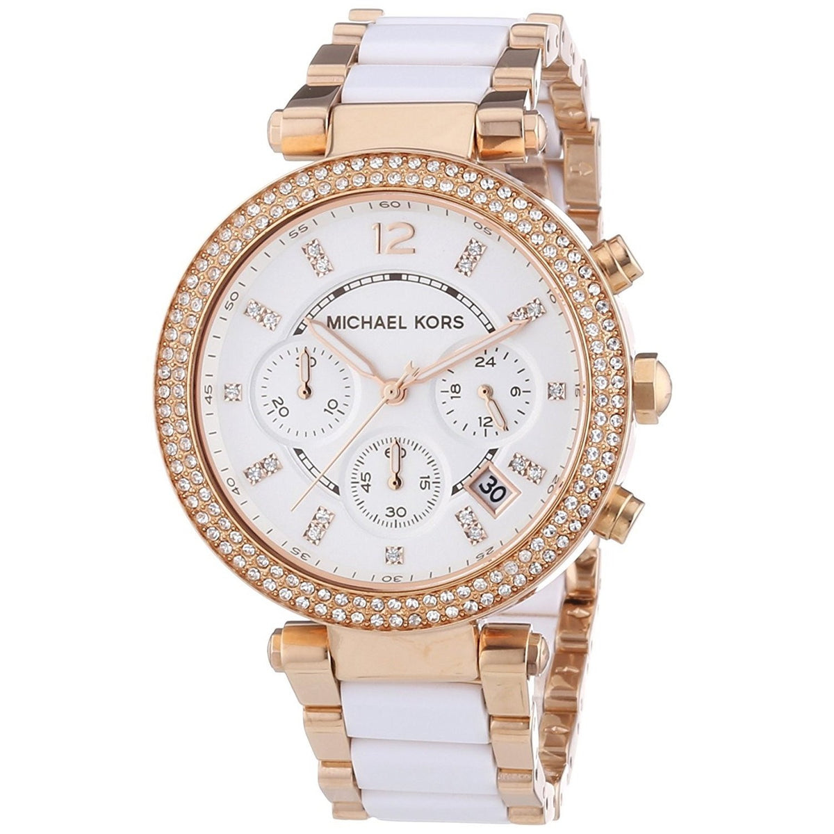 Michael Kors Women&#39;s MK5774 Parker Chronograph Two-Tone Stainless Steel Watch