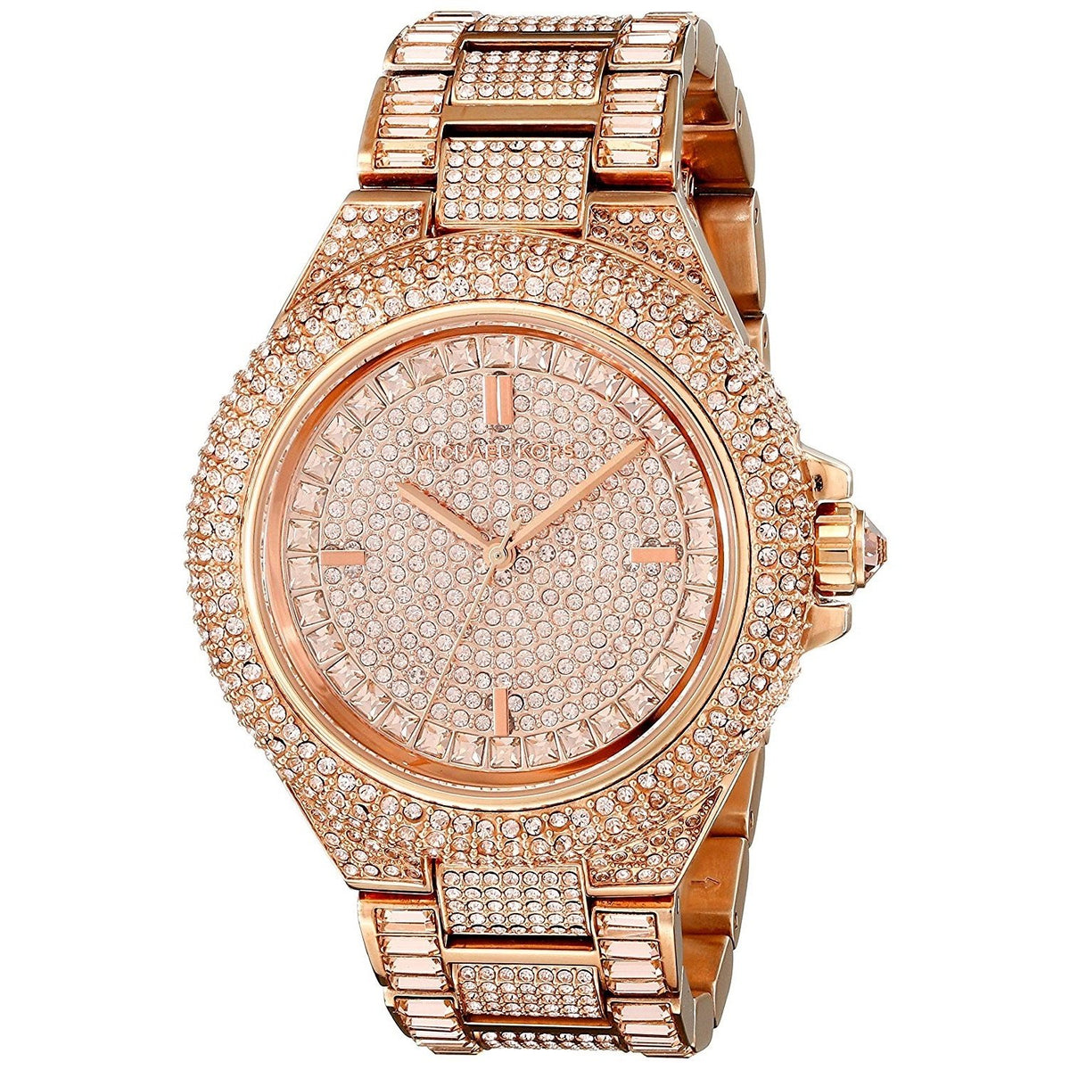 Michael Kors Women&#39;s MK5862 Camille Crystal Rose-Tone Stainless Steel Watch