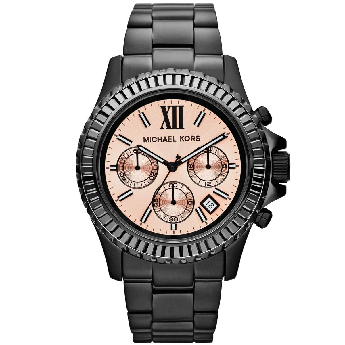 Michael Kors Women&#39;s MK5872 Everest Chronograph Black Stainless Steel Watch