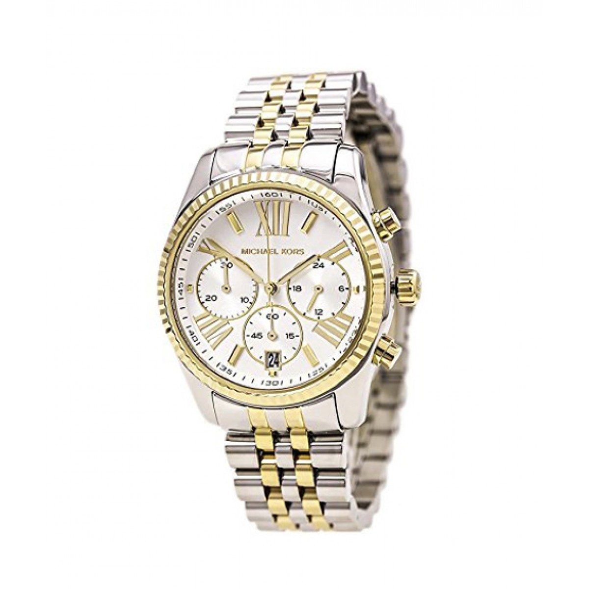 Michael Kors Women&#39;s MK5955 Lexington Chronograph Two-Tone Stainless Steel Watch