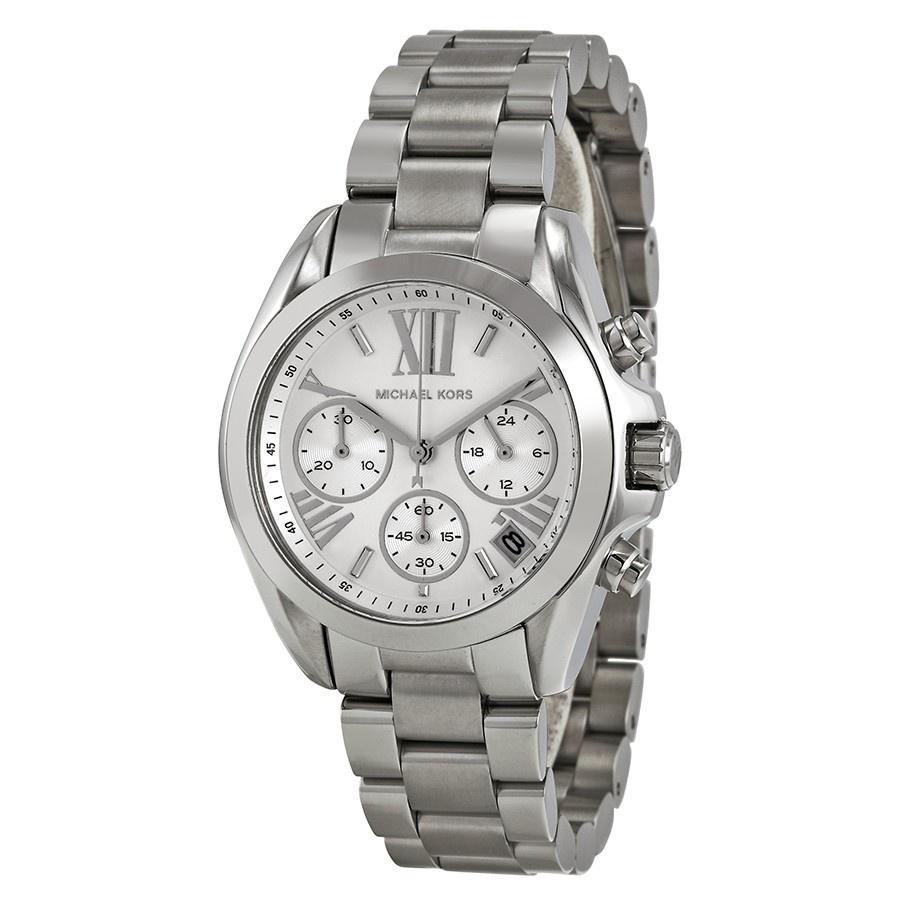 Michael Kors Women&#39;s MK6174 Mini Bradshaw Chronograph Stainless Steel Watch