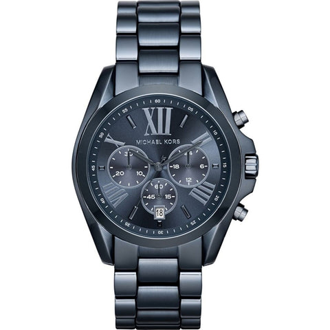 Michael Kors Women's MK6248 Bradshaw Chronograph Blue Stainless Steel Watch